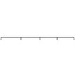 VEVOR Pipe Stair Handrail, 13FT Staircase Handrail, 440LBS Load Capacity Carbon Steel Pipe Handrail, Industrial Pipe Handrail with Wall Mount Support, Round Corner Wall Handrailing for Indoor, Outdoor