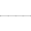 VEVOR Pipe Stair Handrail, 13FT Staircase Handrail, 440LBS Load Capacity Carbon Steel Pipe Handrail, Industrial Pipe Handrail with Wall Mount Support, Round Corner Wall Handrailing for Indoor, Outdoor