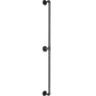 VEVOR Pipe Stair Handrail, 4FT Staircase Handrail, 440LBS Load Capacity Carbon Steel Pipe Handrail, Industrial Pipe Handrail with Wall Mount Support, Round Corner Wall Handrailings for Indoor, Outdoor