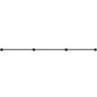 VEVOR Pipe Stair Handrail, 8FT Staircase Handrail, 440LBS Load Capacity Carbon Steel Pipe Handrail, Industrial Pipe Handrail with Wall Mount Support, Round Corner Wall Handrailings for Indoor, Outdoor