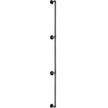 VEVOR Pipe Stair Handrail, 8FT Staircase Handrail, 440LBS Load Capacity Carbon Steel Pipe Handrail, Industrial Pipe Handrail with Wall Mount Support, Round Corner Wall Handrailings for Indoor, Outdoor