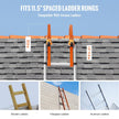 VEVOR Ladder Roof Hook Stabilizer 2 Pack with Wheel Rubber Grip T-Bar Steel