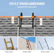 VEVOR Ladder Roof Hook Stabilizer 2 Pack with Fixed Wheel & Swivel Bar Steel