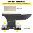 VEVOR Cast Iron Anvil, 25 Lbs(11kg) Single Horn Anvil with 6.8 x 3.5 inch Countertop and Stable Base, High Hardness Rugged Round Horn Anvil Blacksmith, for Bending, Shaping
