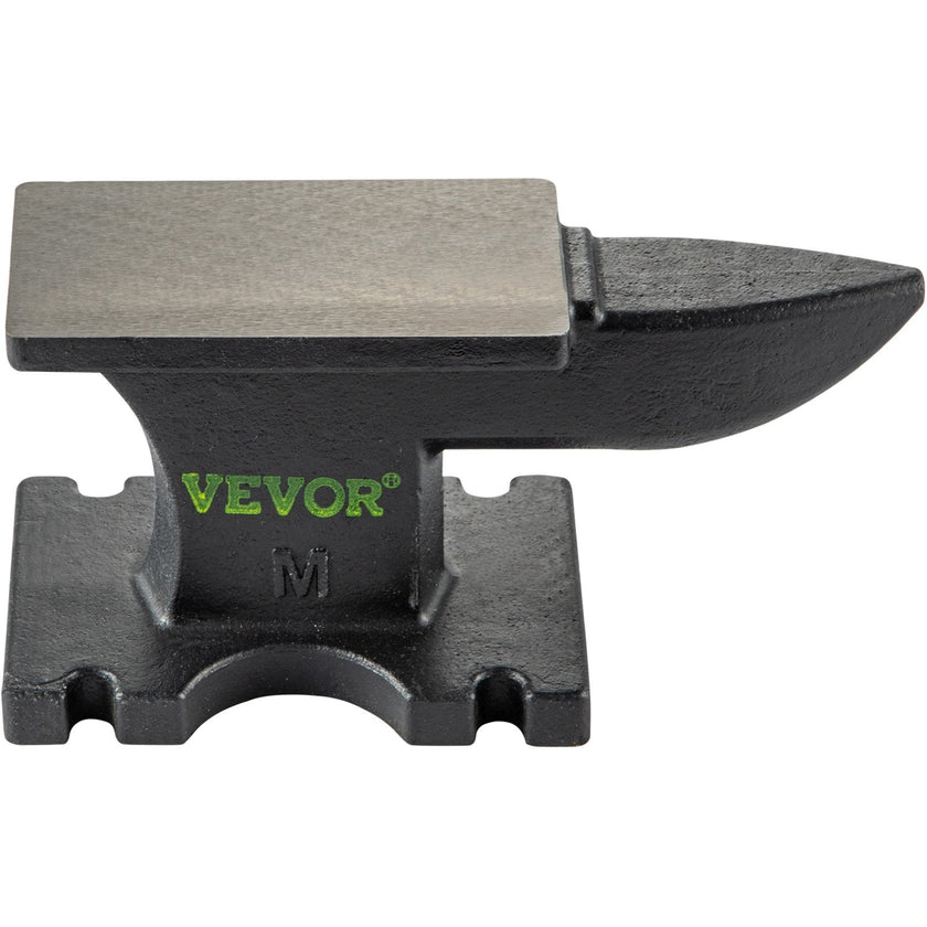 VEVOR Cast Iron Anvil, 25 Lbs(11kg) Single Horn Anvil with 6.8 x 3.5 inch Countertop and Stable Base, High Hardness Rugged Round Horn Anvil Blacksmith, for Bending, Shaping