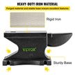 VEVOR Cast Iron Anvil, 100 Lbs(45kg)Single Horn Anvil with 10.4 x 5 in Countertop and Stable Base, High Hardness Rugged Round Horn Anvil Blacksmith, for Bending, Shaping, Twisting