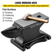 VEVOR Cast Iron Anvil, 100 Lbs(45kg)Single Horn Anvil with 10.4 x 5 in Countertop and Stable Base, High Hardness Rugged Round Horn Anvil Blacksmith, for Bending, Shaping, Twisting