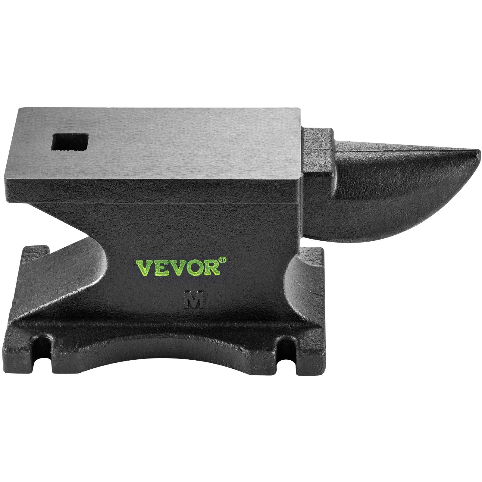 VEVOR Cast Iron Anvil, 55 Lbs(25kg)Single Horn Anvil with 8.6 x 4.1 inch Countertop and Stable Base, High Hardness Rugged Round Horn Anvil Blacksmith, for Bending, Shaping, Twisting