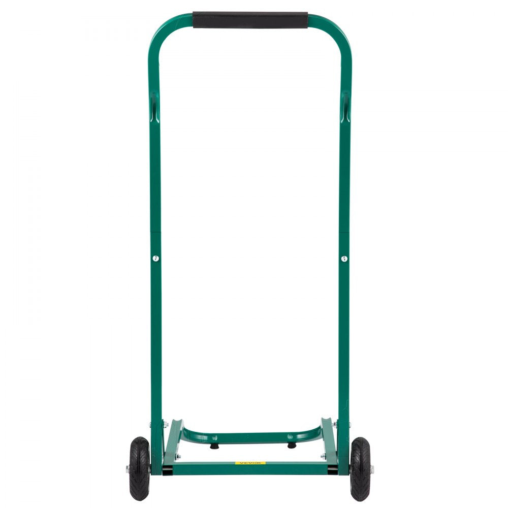 VEVOR Steel Recycling Cart, 220 lbs Load Capacity 22.8 x 15.7 Inch, 4 Wheels Moving Bin Cart, Easy Assembly & Weatherproof, Well-Built Hook-Type for Simple Recycle Bin and Recycle Caddy, Green