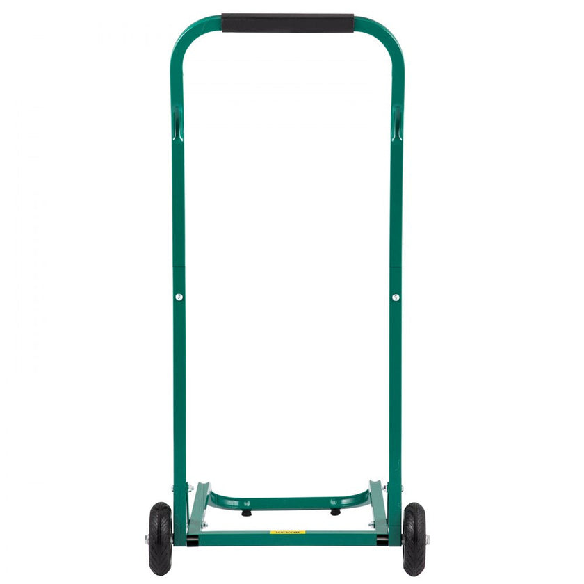 VEVOR Steel Recycling Cart, 220 lbs Load Capacity 22.8 x 15.7 Inch, 4 Wheels Moving Bin Cart, Easy Assembly & Weatherproof, Well-Built Hook-Type for Simple Recycle Bin and Recycle Caddy, Green