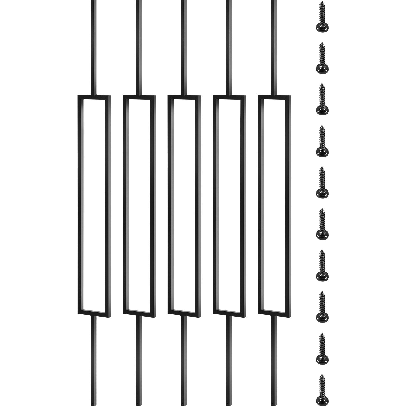 VEVOR Deck Balusters, 10 Pack Metal Deck Spindles, 44