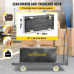 VEVOR Platform Truck, 2000 lbs Capacity Steel Flatbed Cart, 47\