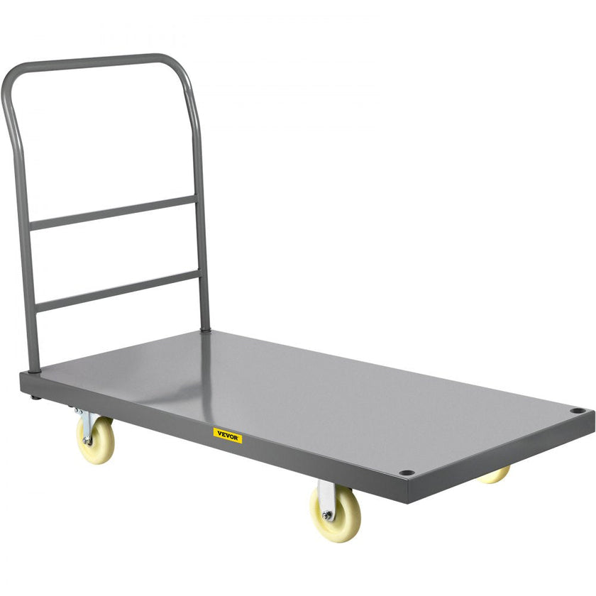 VEVOR Platform Truck, 2000 lbs Capacity Steel Flatbed Cart, 47\