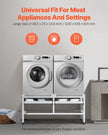 VEVOR Washing Machine Stand Pedestal 48.5x25 Inch 590LB with Double Tray