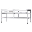 VEVOR Washing Machine Stand Pedestal 48.5x25 Inch 590LB with Double Tray