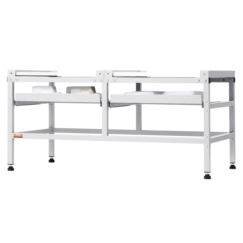VEVOR Washing Machine Stand Pedestal 48.5x25 Inch 590LB with Double Tray