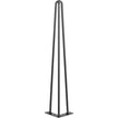 VEVOR Hairpin Table Legs 24 inch, Set of 4 DIY Desk Table Legs 3 Rods Heavy Duty