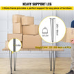 VEVOR Hairpin Table Legs 26 inch, Set of 4 DIY Desk Table Legs 3 Rods Heavy Duty