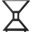 VEVOR Dining Table Legs 28inch Metal Table Legs 2PCs Black Iron for Office Table