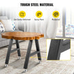 VEVOR Metal Table Legs 16 x 17.7 inch A-Shaped Desk Legs Set of 2 Heavy Duty Bench Legs Rustic Metal Furniture Legs Wrought Iron Coffee Table Legs Home DIY for Dining Table w/ Floor Protectors Black