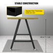VEVOR Metal Table Legs 28 x 17.7 inch A-Shaped Desk Legs Set of 2 Heavy Duty Bench Legs Rustic Metal Furniture Legs Wrought Iron Coffee Table Legs Home DIY for Dining Table w/ Floor Protectors Black