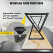 VEVOR Z Shape Metal Table Legs Dining Table Legs 28