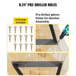VEVOR Z Shape Metal Table Legs Dining Table Legs 28