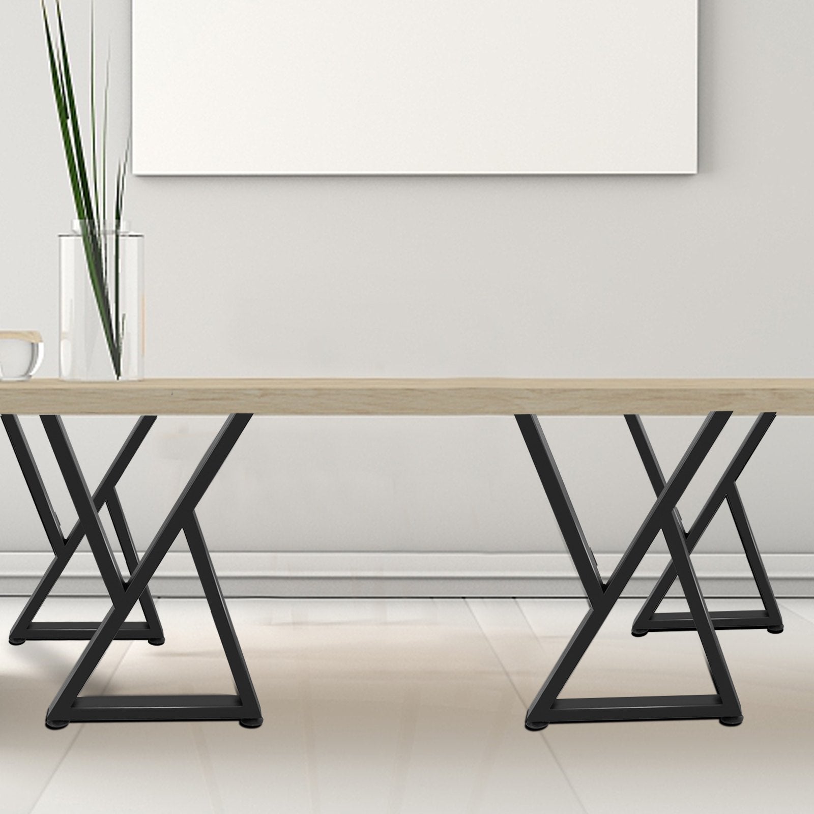 VEVOR Z Shape Metal Table Legs Dining Table Legs 28
