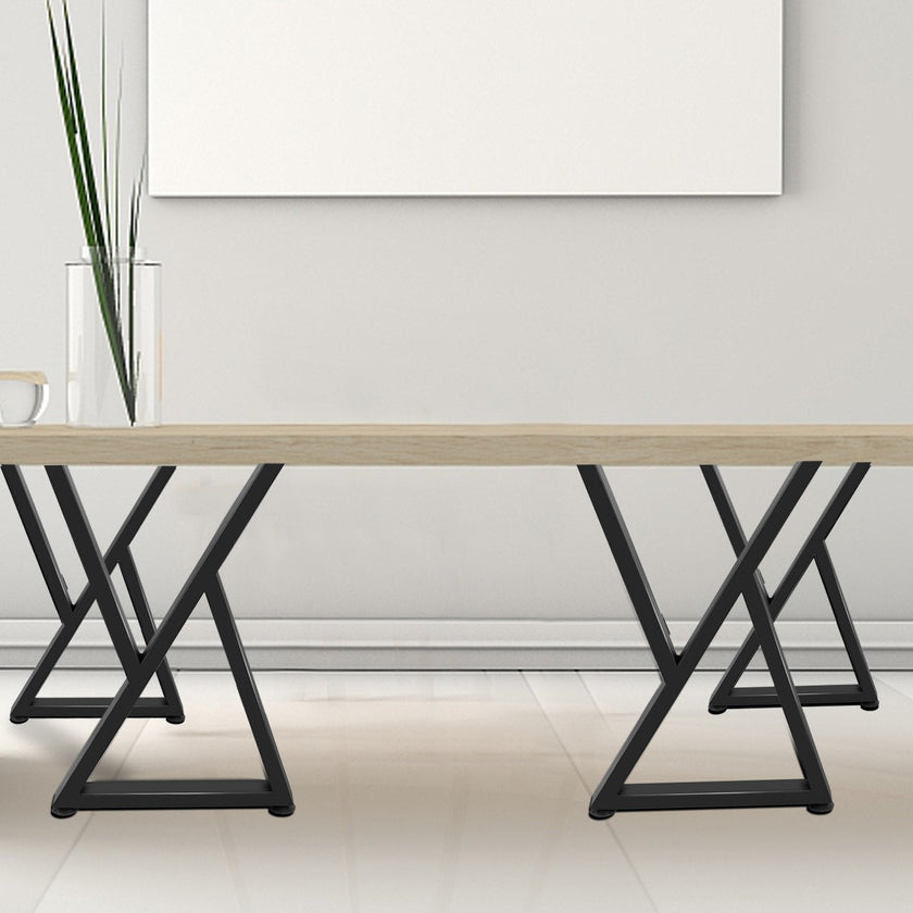VEVOR Z Shape Metal Table Legs Dining Table Legs 28