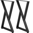 VEVOR Z Shape Metal Table Legs Dining Table Legs 28