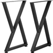 VEVOR Z Shape Metal Table Legs Dining Table Legs 28