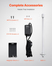 VEVOR HVAC Air Purifier 18W 14inch Light Coil Cleaner with Magnet in Duct