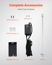 VEVOR HVAC Air Purifier 25W 17inch Light Coil Cleaner with Magnet in Duct
