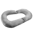 VEVOR Reading Pillow Large Size U-Shaped Sitting up Pillow with Soft Velvet Grey