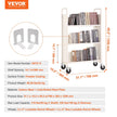 VEVOR Book Cart, 330 lbs Library Cart, 31.1