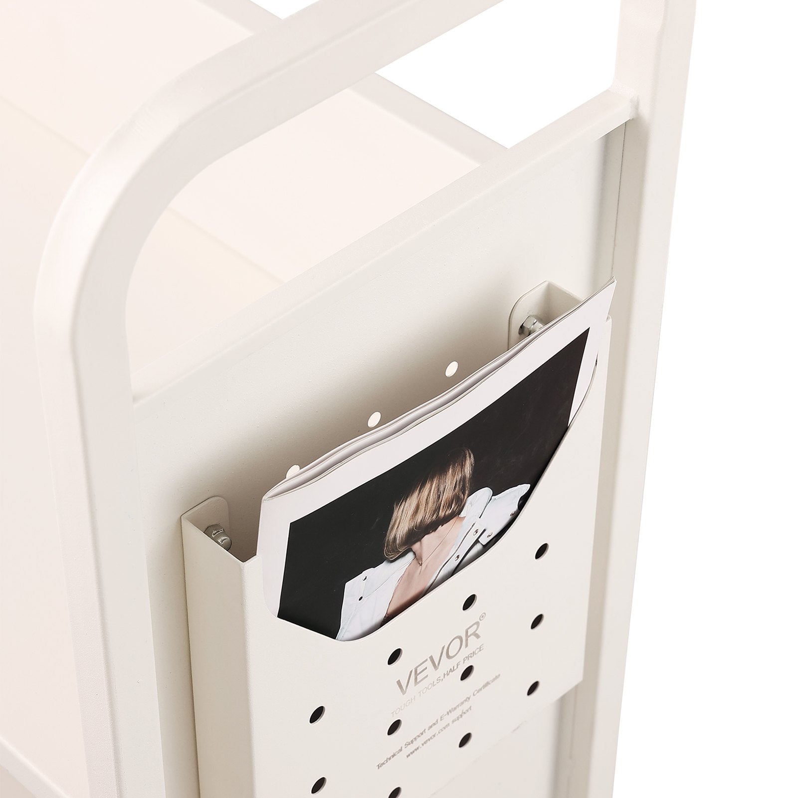 VEVOR Book Cart, 330 lbs Library Cart, 31.1