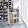 VEVOR Book Cart, 330 lbs Library Cart, 31.1