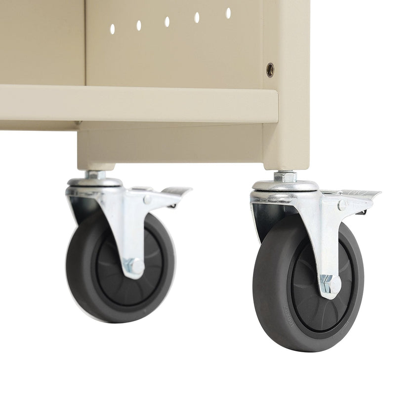 VEVOR Book Cart, 330 lbs Library Cart, 31.1