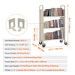 VEVOR Book Cart, 330 lbs Library Cart, 31.1