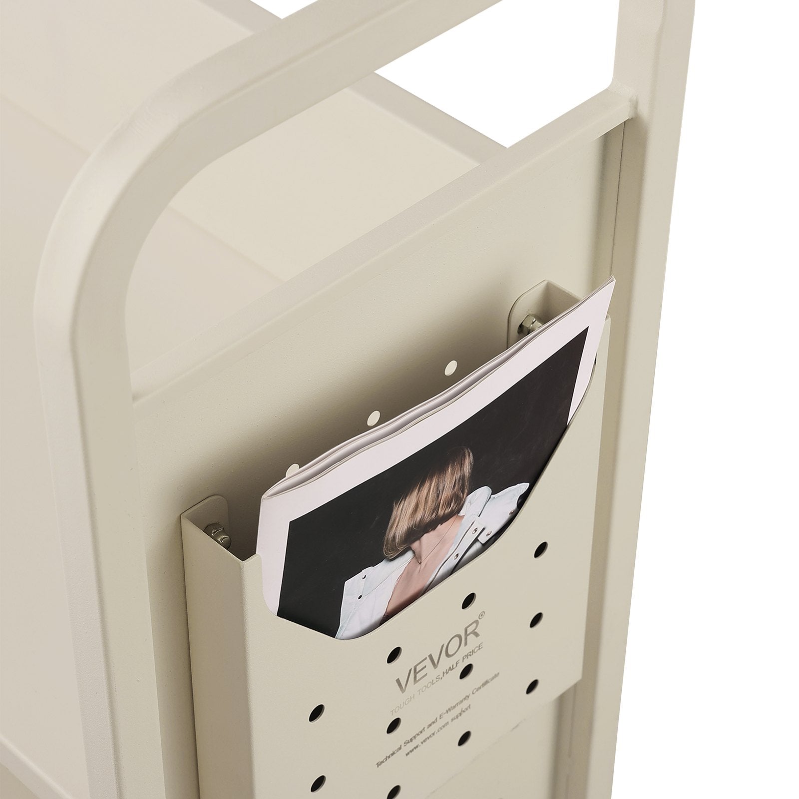 VEVOR Book Cart, 330 lbs Library Cart, 31.1