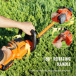 VEVOR 20V Cordless Hedge Trimmer, 18 inch Double-edged Steel Blade, Hedge Trimmer Kit 20V Battery, Fast Charger, and Blade Cover Included, 180° Rotating Head