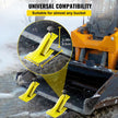 VEVOR 2pcs Tractor Bucket Protector Ski Edge Tamer Protector Snow Removal Yellow