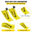 VEVOR 2pcs Tractor Bucket Protector Ski Edge Tamer Protector Snow Removal Yellow