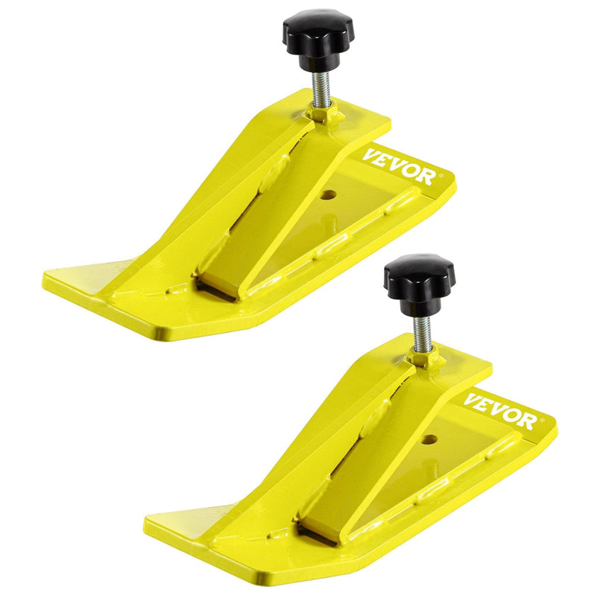 VEVOR 2pcs Tractor Bucket Protector Ski Edge Tamer Protector Snow Removal Yellow