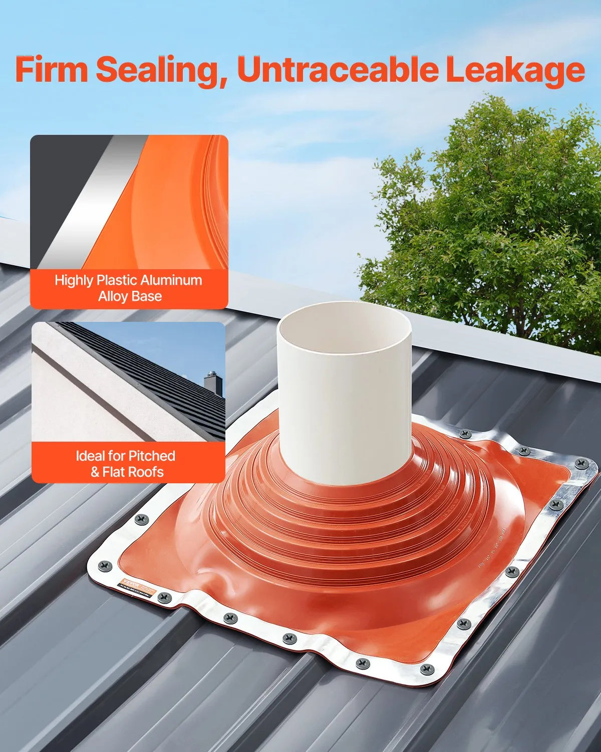 VEVOR Metal Roof Pipe Flashing Boot Fit 10