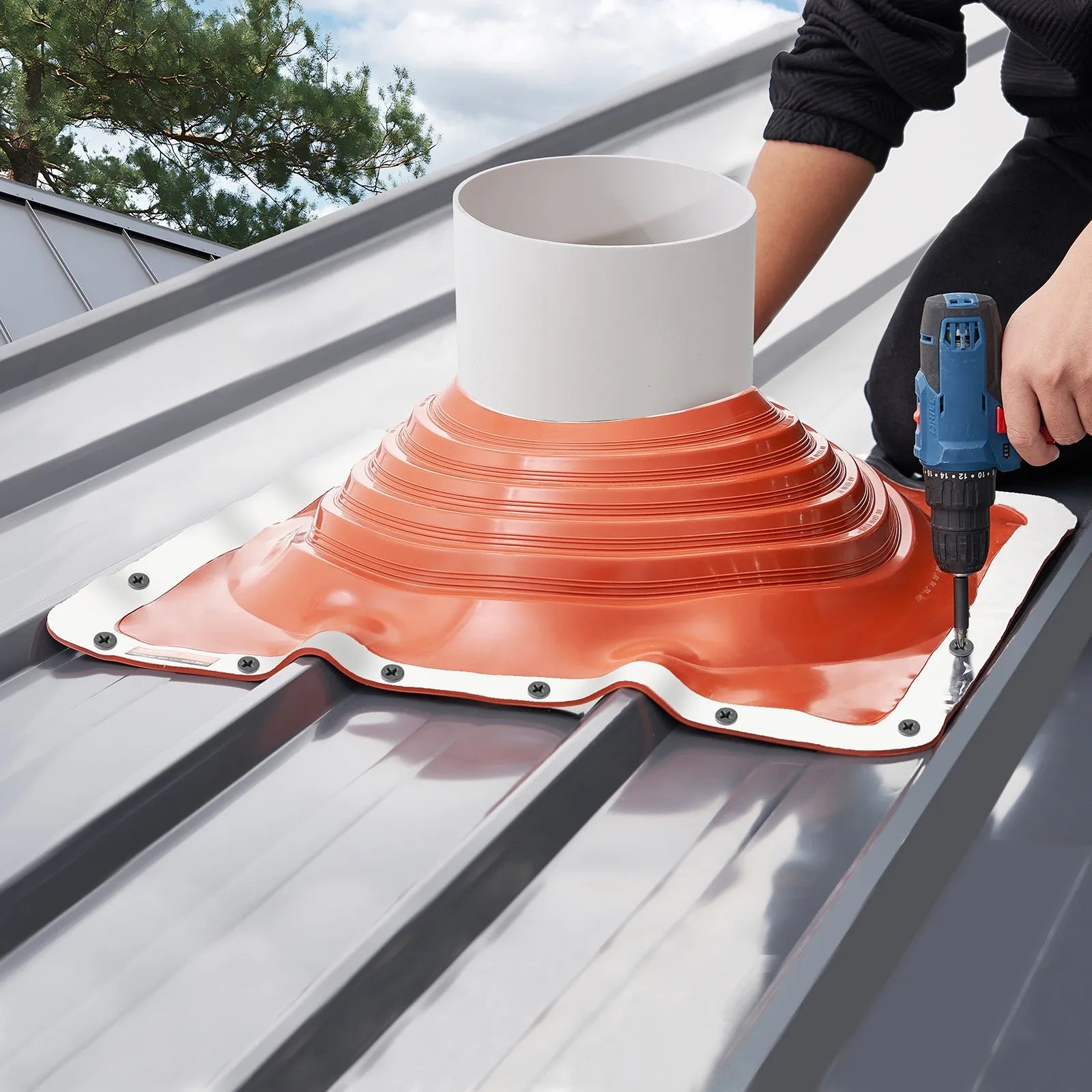 VEVOR Metal Roof Pipe Flashing Boot Fit 10