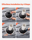 VEVOR 2 Pcs Metal Roof Pipe Flashing Boots Fit 6