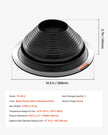 VEVOR 2 Pcs Metal Roof Pipe Flashing Boots Fit 6