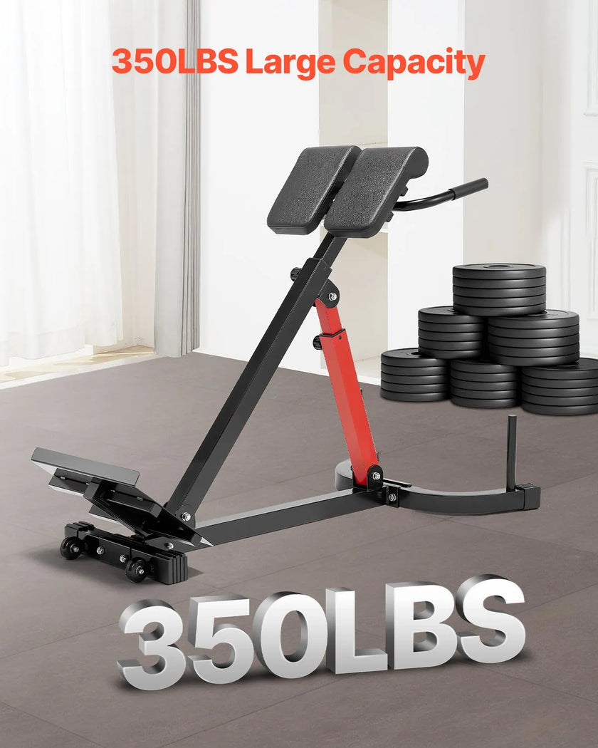 VEVOR Roman Chair Back Extension Hyperextension Bench Multi-Function Adjustable