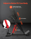VEVOR Roman Chair Back Extension Hyperextension Bench Multi-Function Adjustable